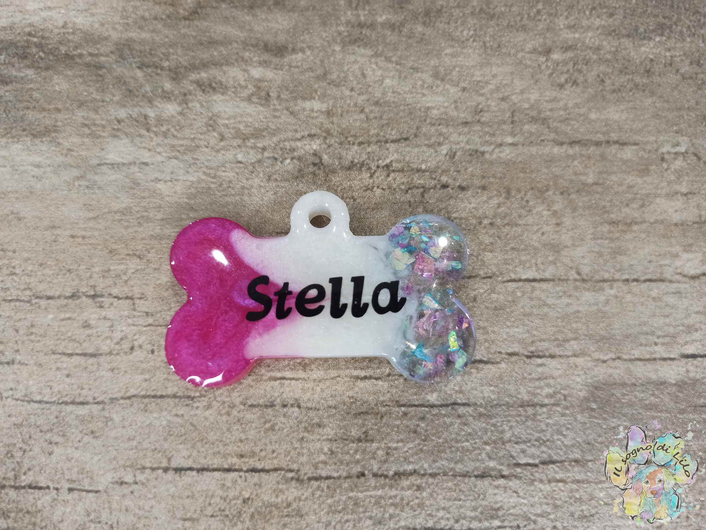 Medaglietta personalizzata con QRCode Stella
