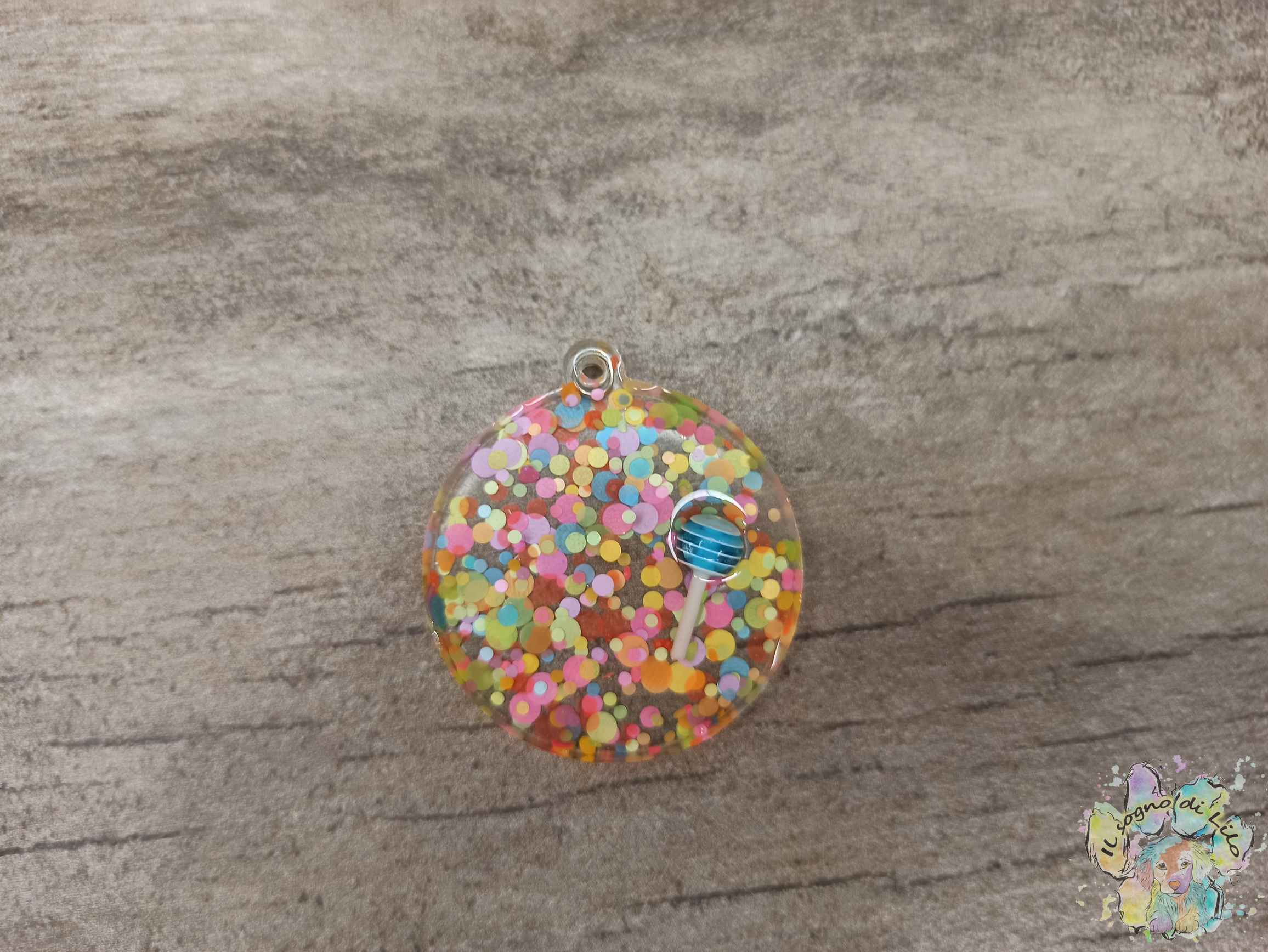 Medaglietta personalizzata con QRCode Love Color