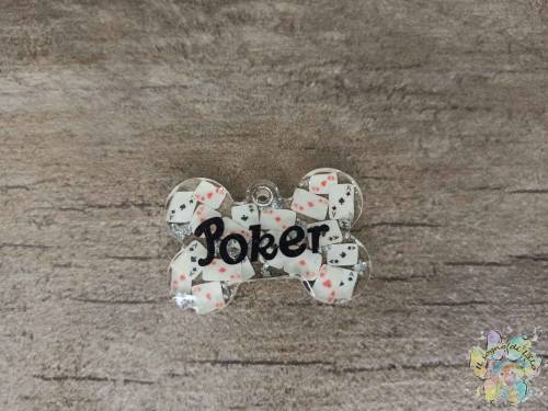 Medaglietta personalizzata con QRCode Verde Poker