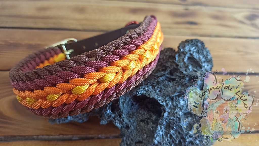 Collare in Paracord Autunno